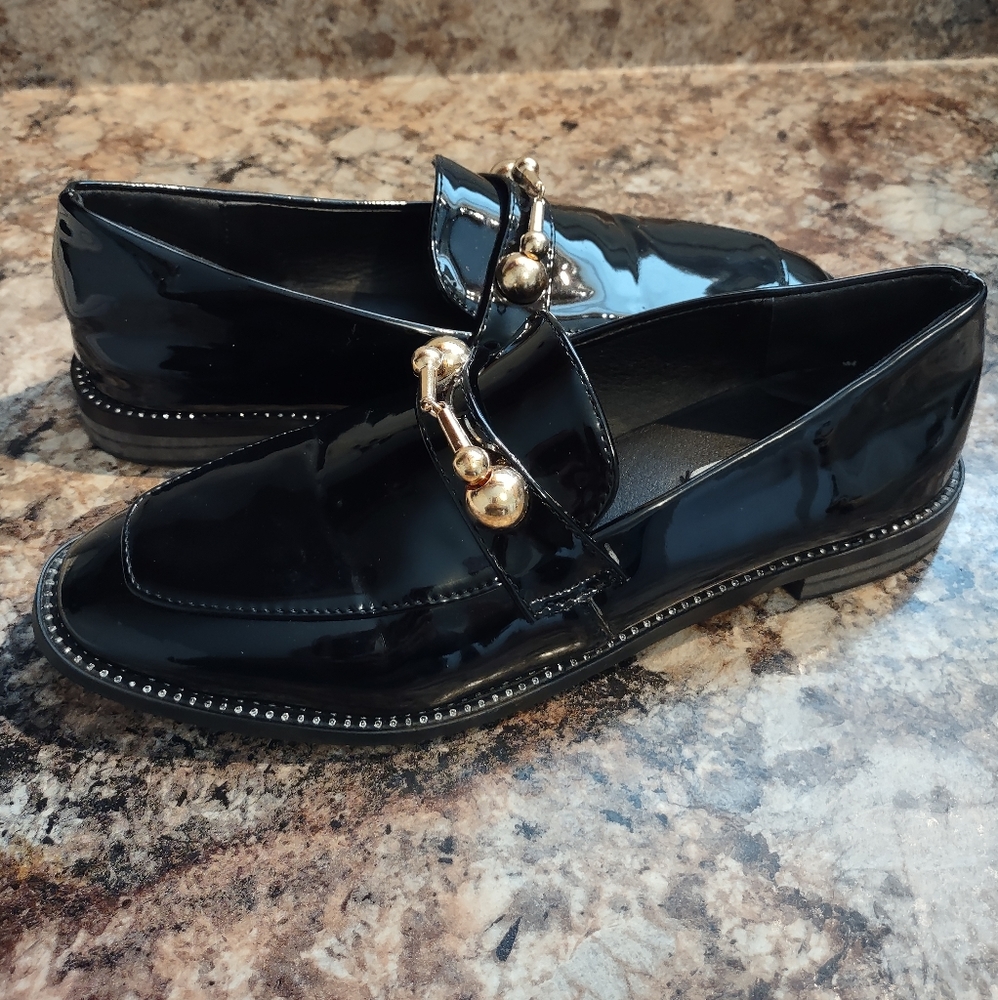CSY COCO Women's Patent Leather Loafers
